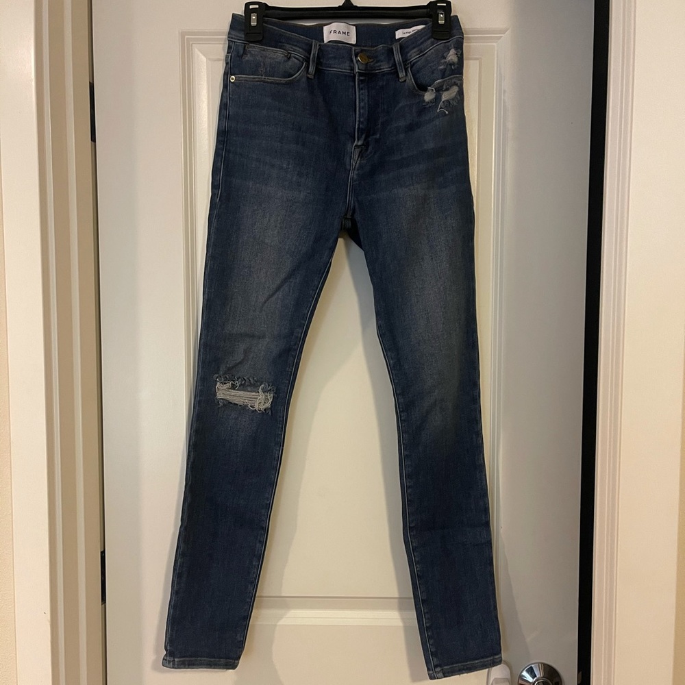 Frame Le High Skinny Jeans - Size 28